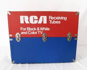 lot 106 image: Vintage RCA Receiving Tubes Case