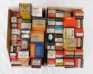 lot 113 image: Lot of 55 Vintage Vacuum Tubes
