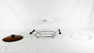 lot 130 image: Vintage Corningware and Pyrex 6 pieces