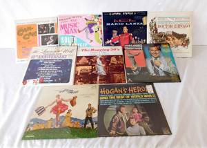 lot 152 image: Lot of 9 Vintage Soundtracks including The Sound of Music, Dr. Zhivago, Hogans Heros