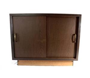 lot 145 image: Vintage Mid Century Lu Van Inc Record Cabinet