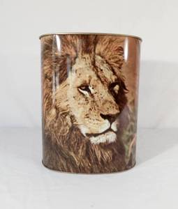 lot 138 image: Vintage Cheinco Lion Trash Can