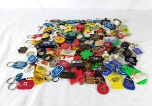 lot 99 image: Huge Lot of Vintage Key Chains and Key Fobs