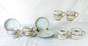 lot 194 image: Vintage German Teacups and Saucers