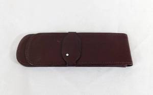 lot 16 image: Montblanc Brown Leather 2 Pen Case Made in Germany