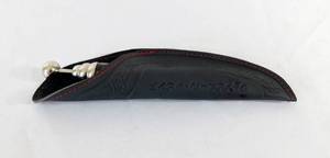 lot 18 image: Jean Pierre Lepine Paris Zig Zag Tortise Pen and Leather Case