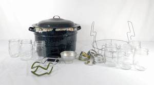 lot 264 image: Vintage Canning Pot and Canning Accessories