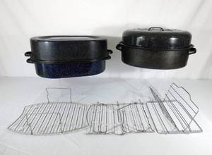 lot 268 image: Set of 2 Roasters and Inserts