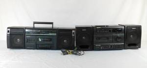 lot 313 image: Sony 4 Band Graphic Equalizer Detachable 2 Way Speaker System CFS1020 AND Sony Radio Cassette Recorder CFS1035