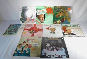 lot 155 image: Lot of 9 Vintage Christmas Records