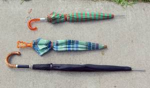 lot 329 image: Set of 3 Vintage Umbrellas