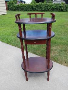 lot 172 image: Vintage Phone Stand with Small Drawer