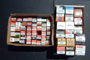 lot 110 image: Lot of 62 Vintage Vacuum Tubes