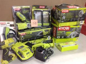 RYOBI MIX LOT OF TOOLS CIRCULAR SAW AND MISC.