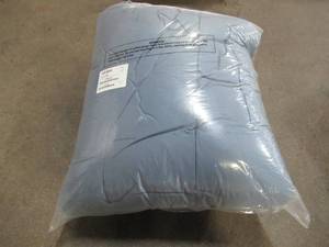 lot 8 image: 300 Thread Count Wrinkle Free Sateen Solid Comforter Infinity Blue King, C1B2-K-INFNBLU - NEW
