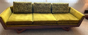 lot 1 image: In the Style of Adrian Pearsall AMAZING Sofa by Schweiger Industries