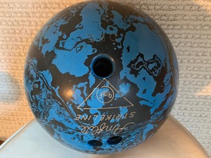 lot 45 image: Vintage Bowling Ball and Bag