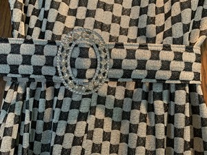 lot 80 image: 1960s Black & White Checkered Dress