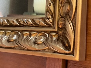 lot 87 image: Gold Framed Vintage Mirror