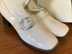 lot 92 image: Two Pairs Vintage Vinyl Boots