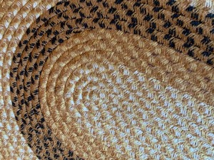 lot 127 image: Large Oval Braided Rug
