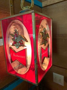 lot 134 image: Lighted Budweiser Hanging Light
