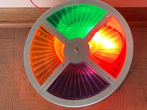 lot 155 image: Vintage Rotating Colorwheel (Used w Vintage Aluminum Christmas Trees)