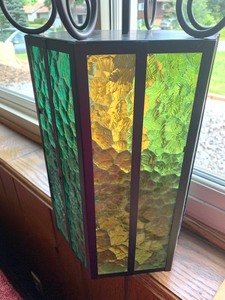 lot 151 image: Mid Century Hanging Multi-Colored Light