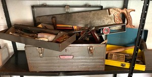 lot 185 image: Tool Box and a Variety of Tools