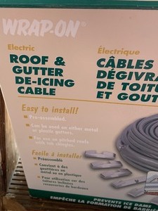 lot 224 image: Wrap On Electric Roof and Gutter Deicing Cable - New in Box