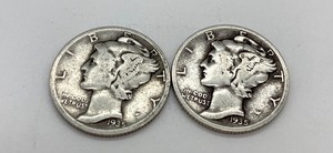 lot 248 image: Mercury Dimes-1935, 1936 and 1939