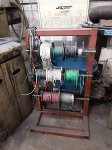 lot 34 image: Wire Spools & Rack