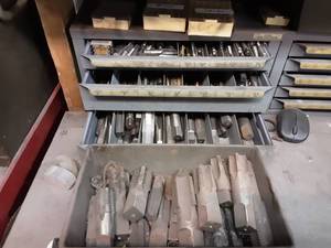 lot 80 image: Large Assortment Taps With Organizer