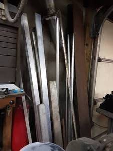 lot 93 image: Assorted Lengths Of Material-Machining Stock, Aluminum Up To 3 14 Thick, Steel & More