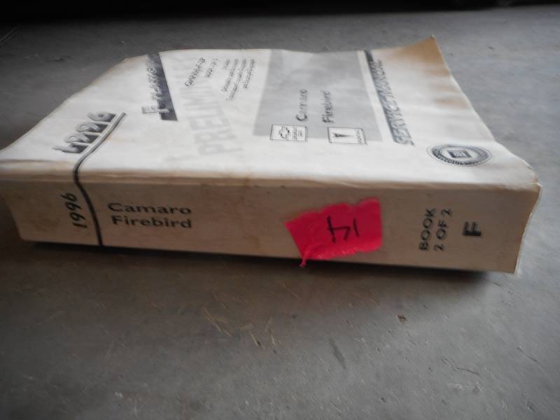 lot 14 image: 1996 CamaroFirebird Service Manual