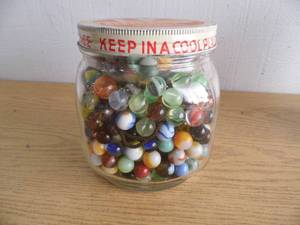 lot 13 image: Jar of Marbles