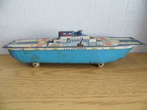 lot 117 image: USS Enterprise Ship Tin Toy
