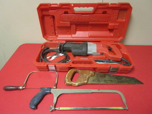 lot 201 image: MILWAUKEE HEAVY-DUTY SAWZALL, HAND SAWS