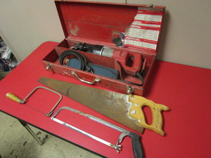 lot 202 image: MILWAUKEE HEAVY-DUTY SAWZALL, HAND SAWS