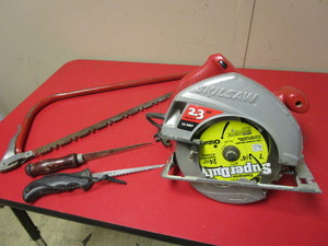 lot 209 image: SKILSAW 7 14 CIRCULAR SAW, HANDSAWS