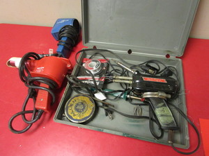 lot 229 image: WELLER SOLDERING GUN, EASY GUN HEAT GUN, SEARS TURBO STYLER