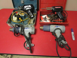 lot 230 image: WELLER SOLDERING GUN, POWER FLO PAINT STRIPPER GUNS