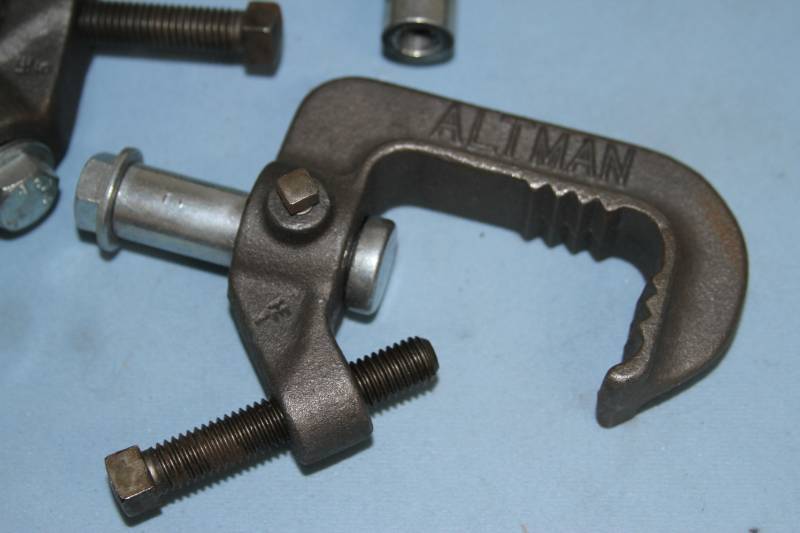 lot 68 image: Lot of Five (5) Altman Lighting  Light Audio Video Photography Hanging Iron C Clamps