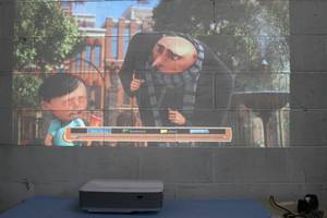 lot 13 image: Optoma 1080p Ultra Short Throw Full HD 4000 Lumens DLP Projector - Like New