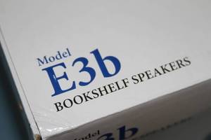 lot 72 image: New PAIR of EMP Model E3B (White) Bookshelf Book Shelf Audio Speakers