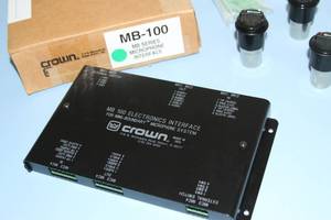 lot 79 image: Crown Professional Audio Microphones & Electronic Interface Unit