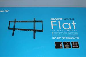 lot 96 image: New in Box Peerless AV Professional Universal Flat Wall Mount for 39-80 Display Monitor TV