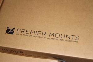 lot 99 image: Lot of 3 New Premier Low Profile Flat Portrait Monitor  Display Mounts for 42-63 TVs