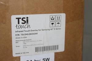 lot 110 image: New Never Used TSi Touch Touchscreen Overlay System for Samsung 40 Display