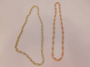lot 37 image: 2 Vintage Wrapped Necklaces